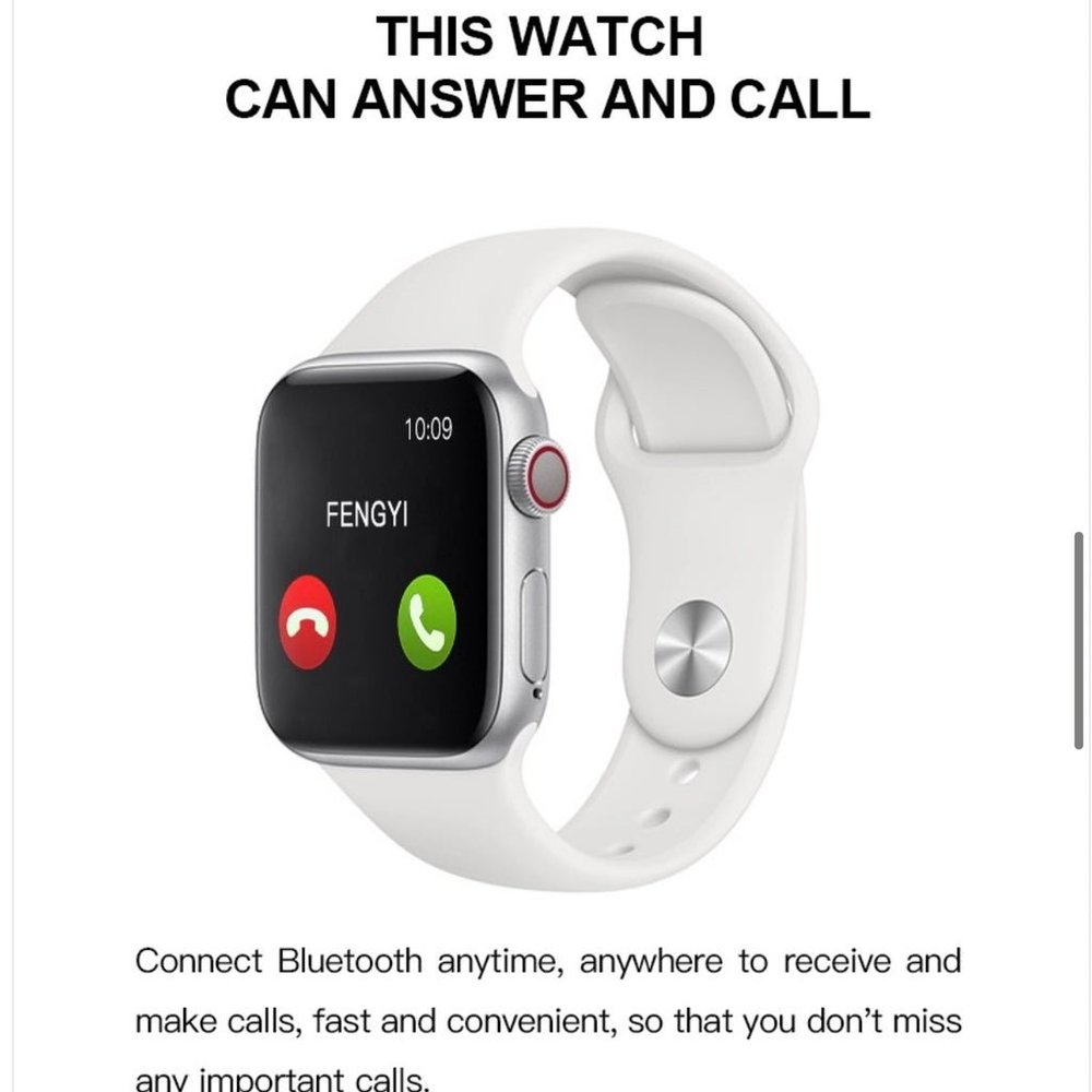 Bluetooth Smart Watch, iOS/Android pink - Picture 2 of 3
